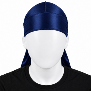 Navy Blue Long Tail Silky Durag